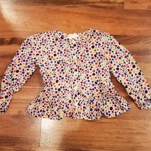 Girls Crazy 8 peplum style tunic top size 3t